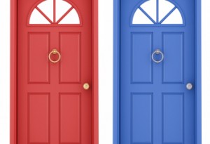 Red + Blue Doors