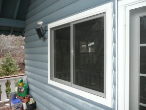 white trim window