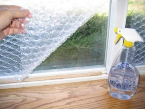 Bubble Wrap your windows