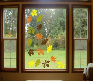fall window clings